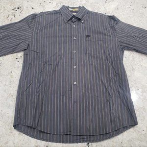 Faconnable Multi-Black Stripped Long Sleeve shirt